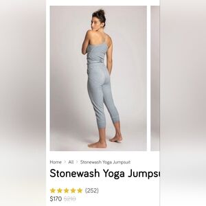 Ripple Organic Stonewashed Yoga Jumpsuit